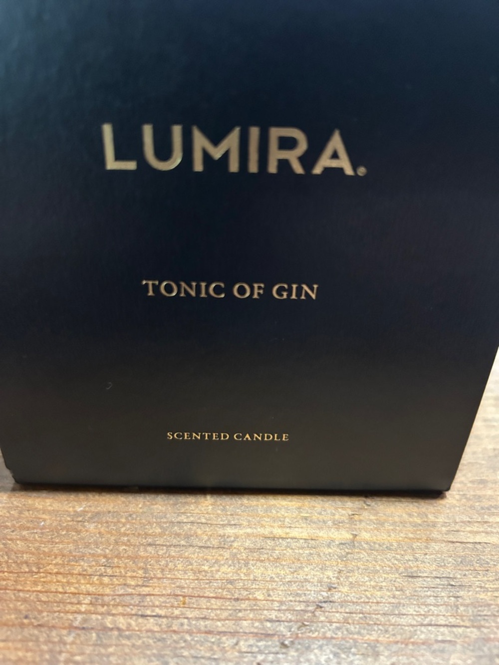 Lumira Tonic of Gin Scented Candle - Navy & Gold
